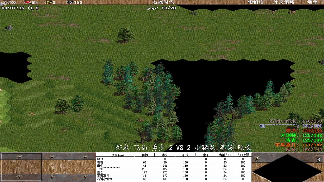 虾米 飞仙 勇少 2 VS 3 小猛龙 苹果 院长