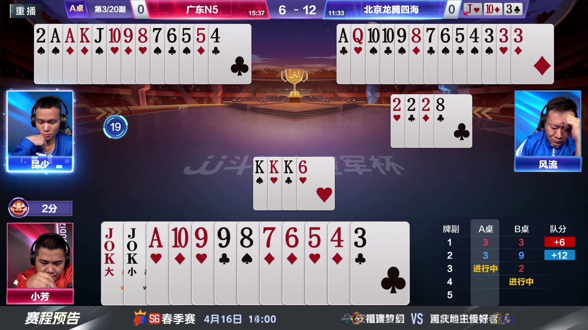 【2024-04-16 03点场】JJ斗地主官方：4.16春季赛收官战，D组登场！