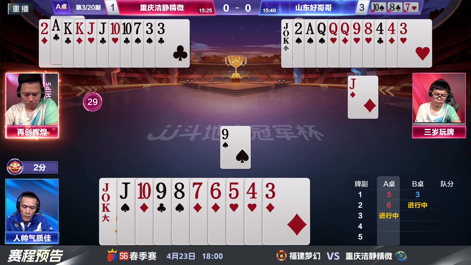 【2024-04-23 01点场】JJ斗地主官方：春季赛D组精彩继续