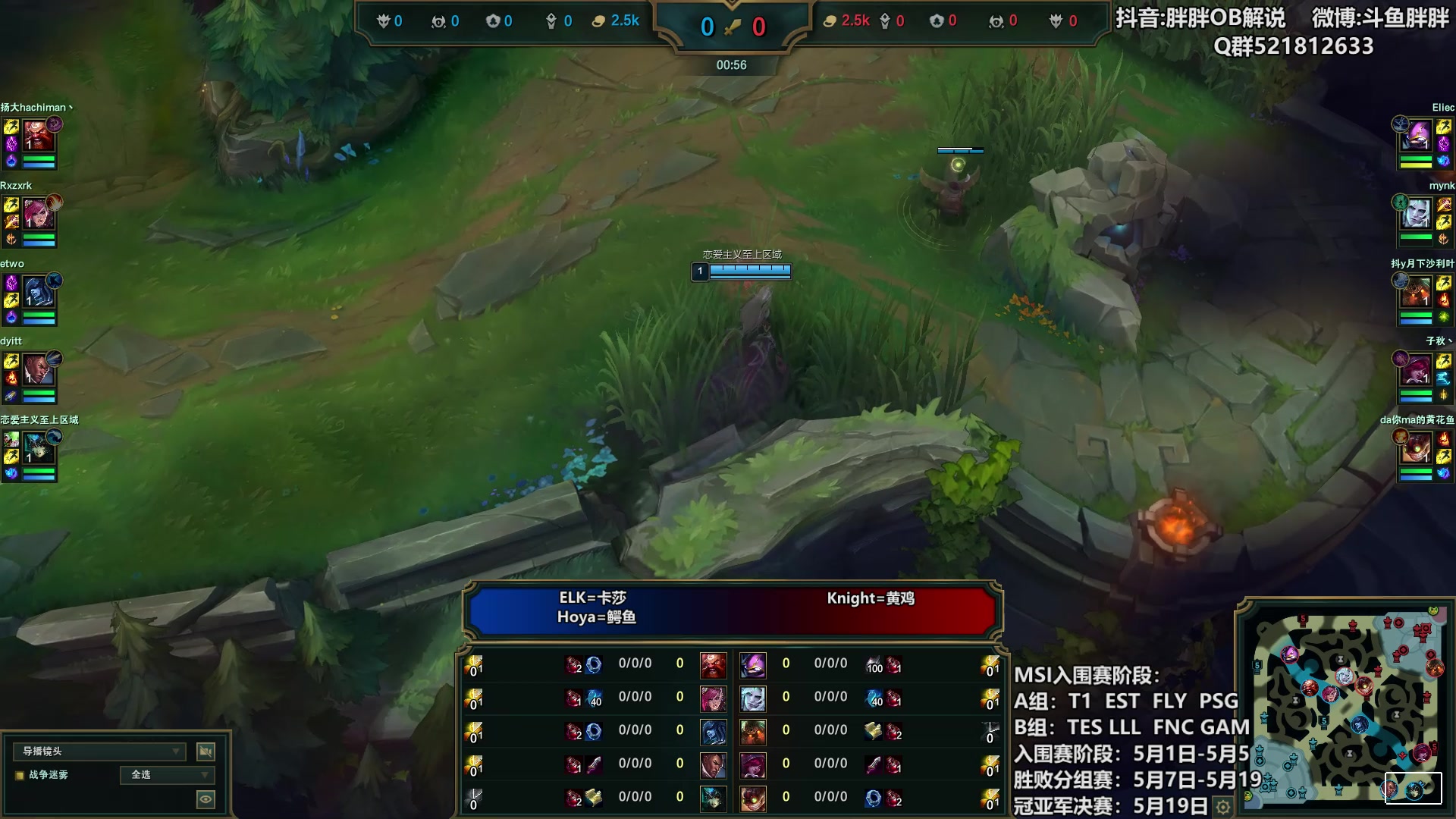 【2024-04-29 23点场】胖胖灬：胖胖OB：T1+TES 峡谷之巅！