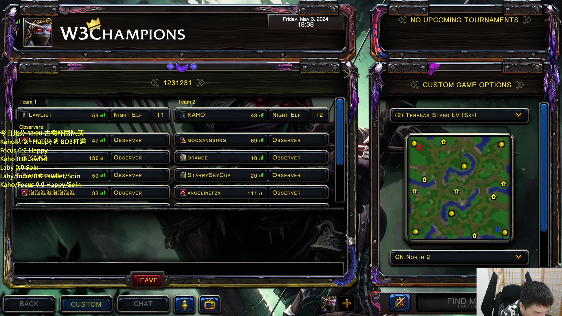 【2024-05-03 17点场】Infi小王：【直播】18:00开播古树杯哈队vs卡队