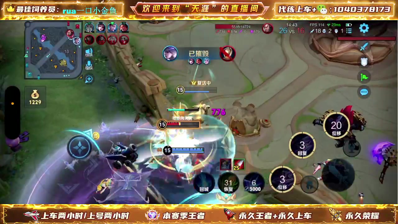 【2024-05-03 11点场】天涯丶全能打野：七年老主播带粉上车有位置 无敌胜率