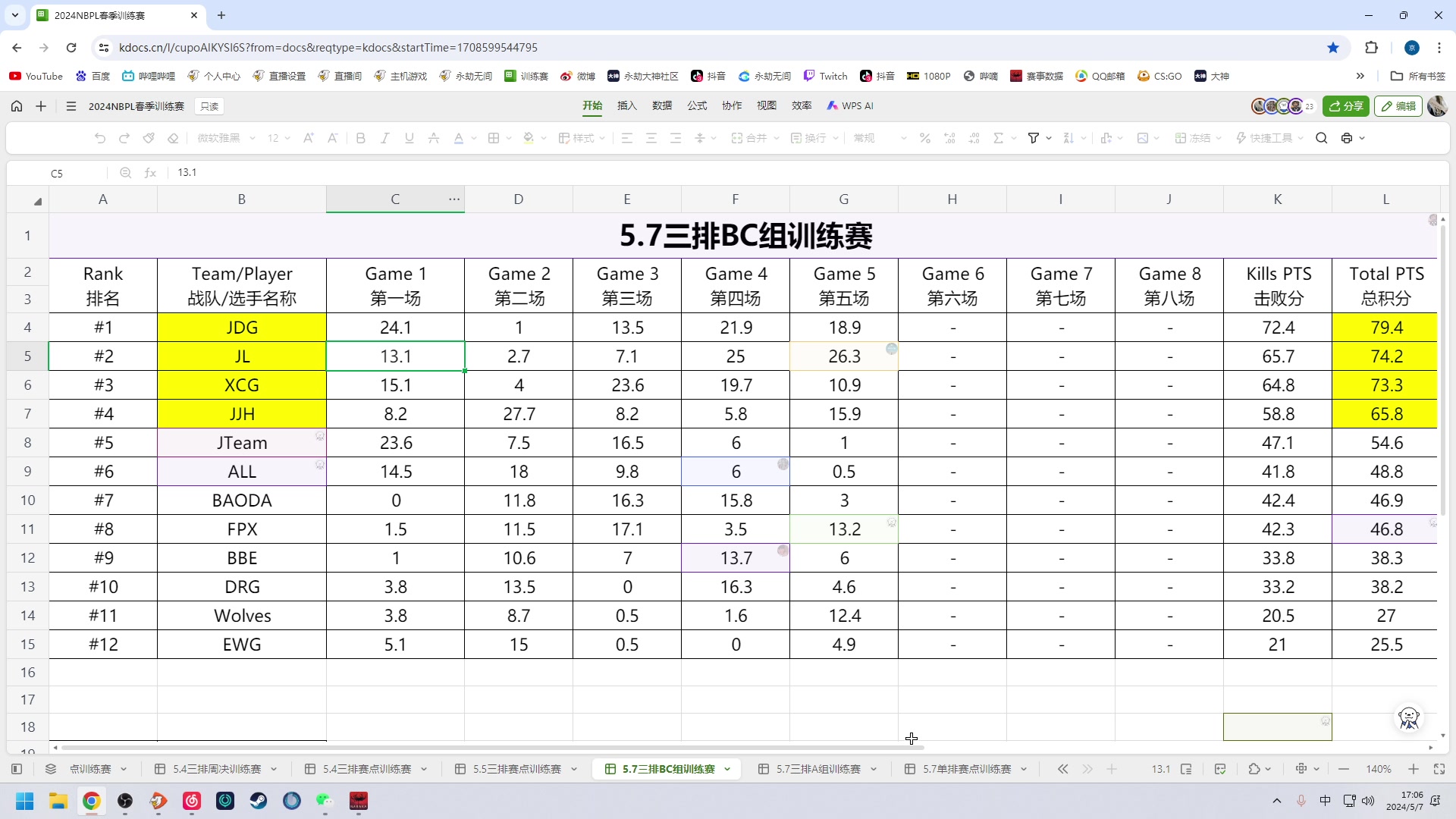 【2024-05-07 16点场】解说嘟师傅：OB新版本训练赛