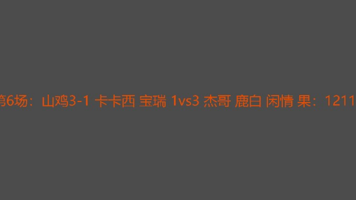 杰哥组实力稍强