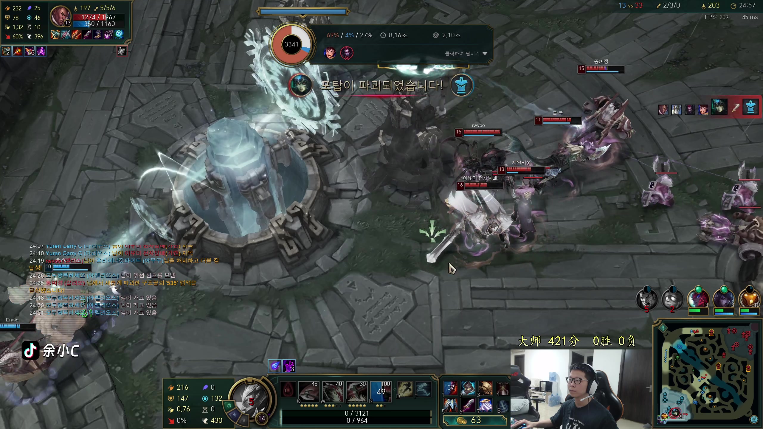 【2024-05-10 09点场】余小C真的很强：余小C：不被单杀就算成功！