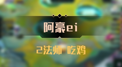 【阿豪ei】2法师 吃鸡
