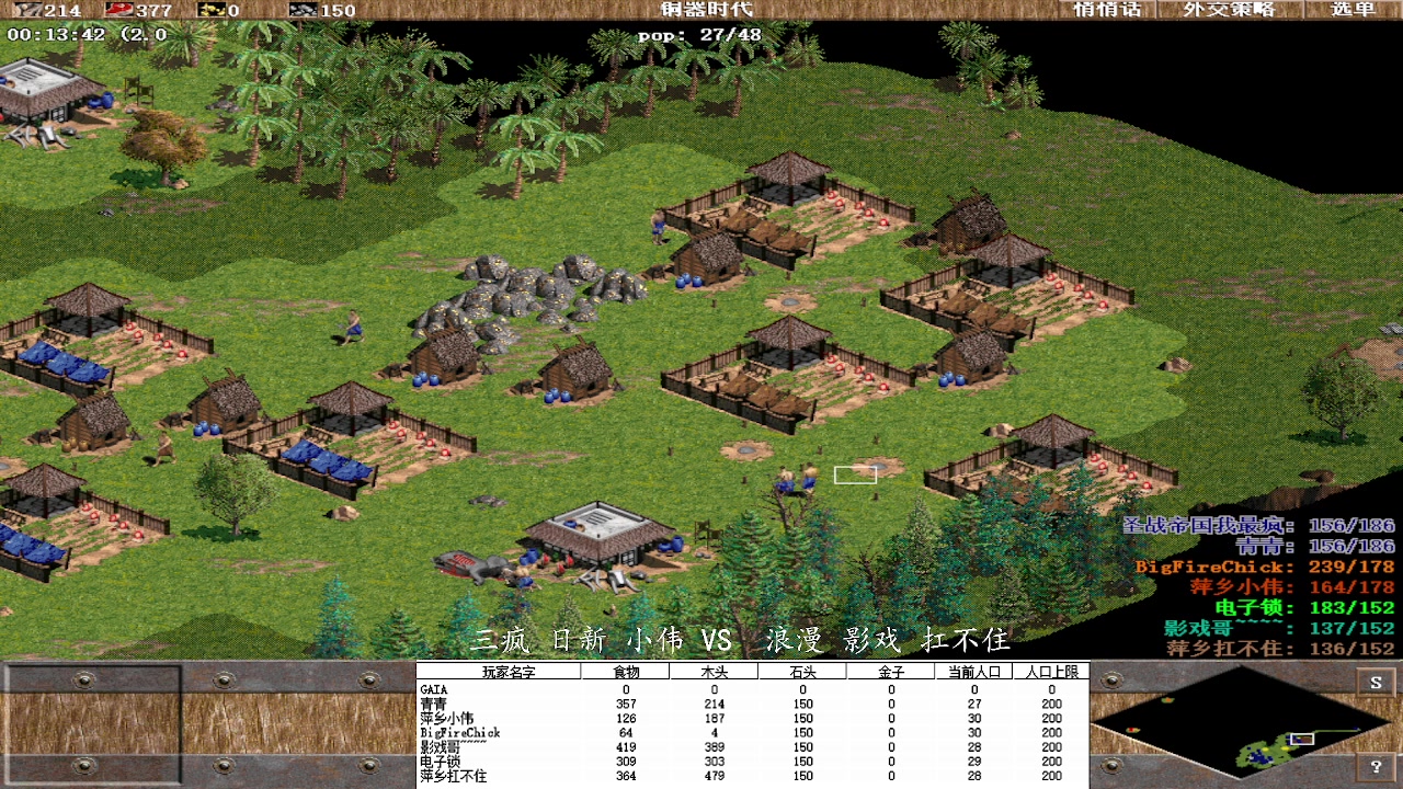 三疯 日新 小伟 3 VS 0 浪漫 影戏 扛不住