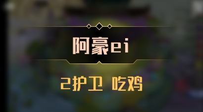 【阿豪ei】2护卫 吃鸡