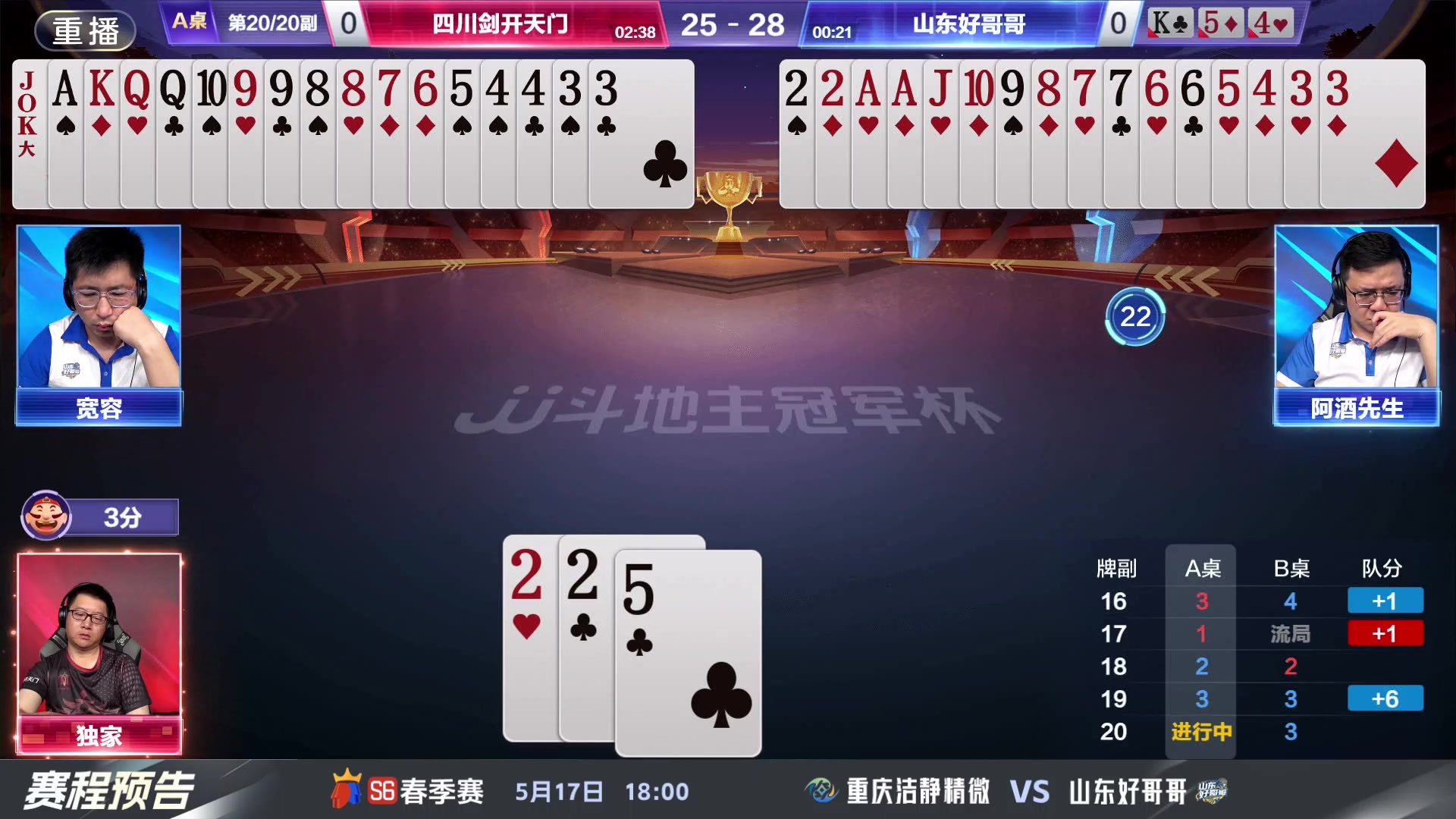 【2024-05-15 05点场】JJ斗地主官方：5.17决赛擂台争锋