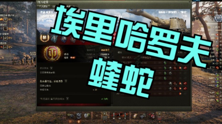 幽靈：255：小心埃里哈罗夫趴着的蝰蛇呦#坦克世界