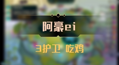 【阿豪ei】3护卫 吃鸡