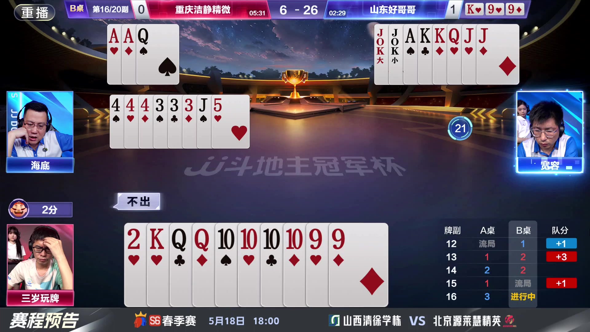 【2024-05-18 15点场】JJ斗地主官方：巅峰对决！见证荣耀诞生！