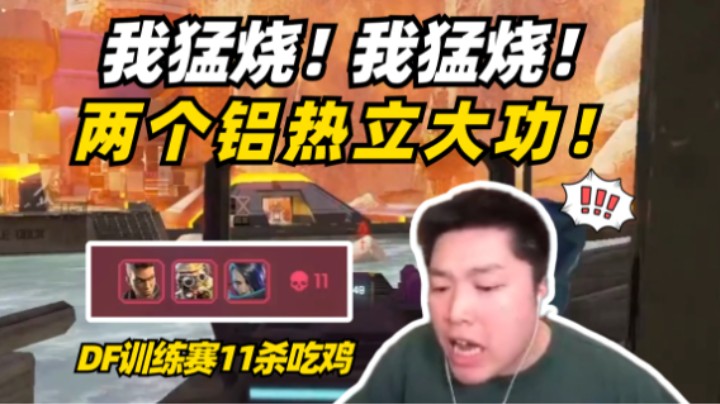 两个铝热剂烧完一整个队，DF训练赛11杀拿下捍卫者！