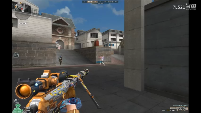 鹰眼残局4杀遇到4个CS