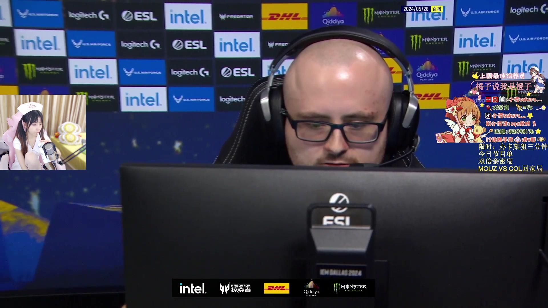 【2024-05-28 08点场】解说小樱sakura灬：【双倍】MOUZ VS COL回家局