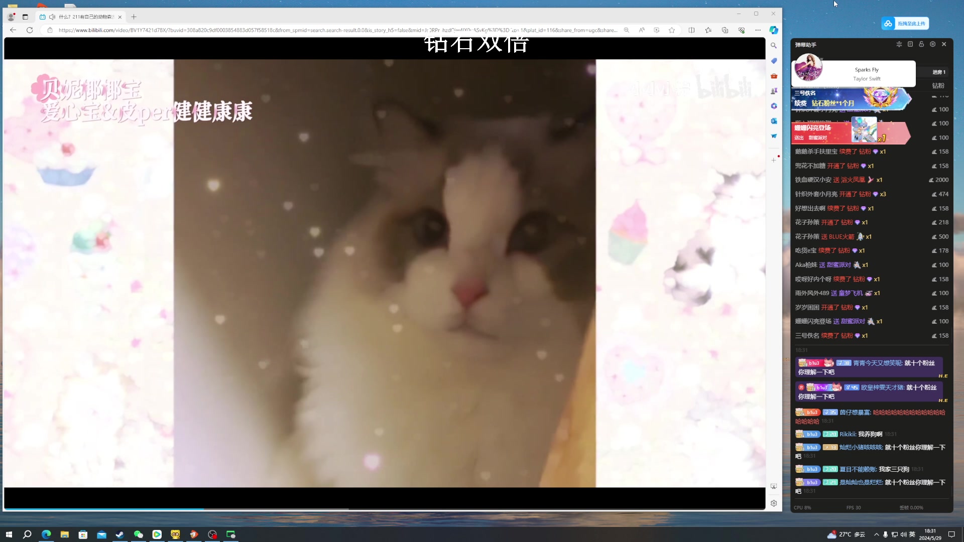 【2024-05-29 18点场】BLUE呀丶：7点五排8点周年歌友会！