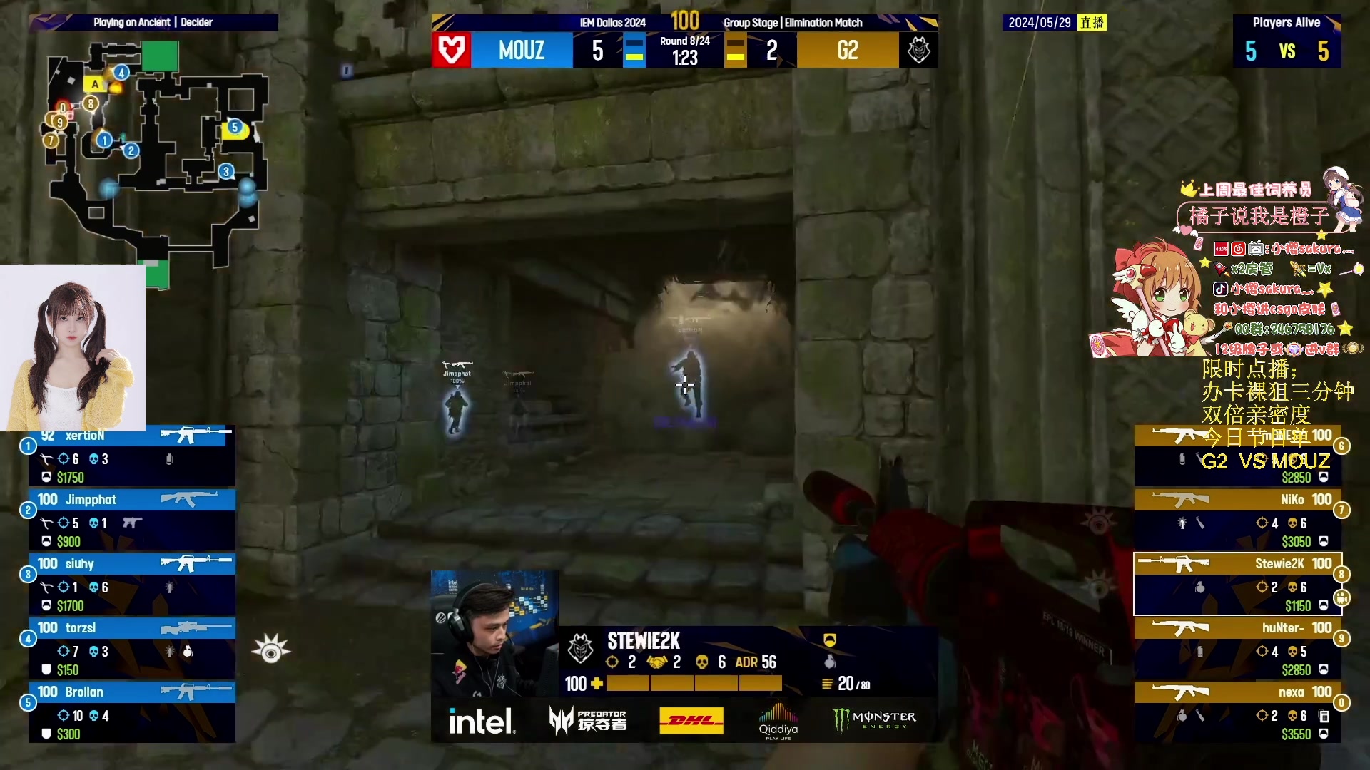 【2024-05-29 10点场】解说小樱sakura灬：【双倍】G2 VS老鼠回家局