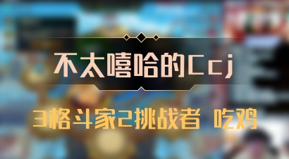 【不太嘻哈的Ccj】3格斗家2挑战者 吃鸡