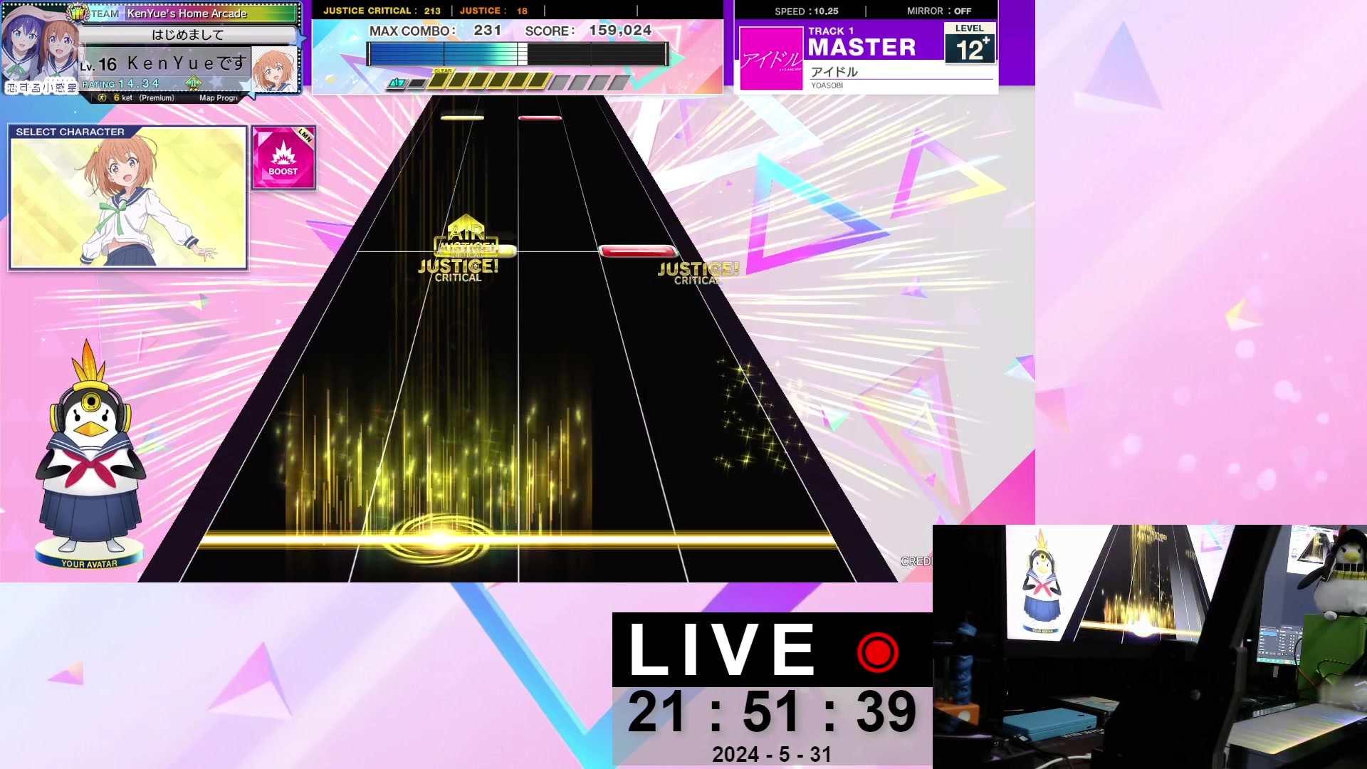 【2024-5-31 21点场】KenYueDesu:中二节奏日常练习