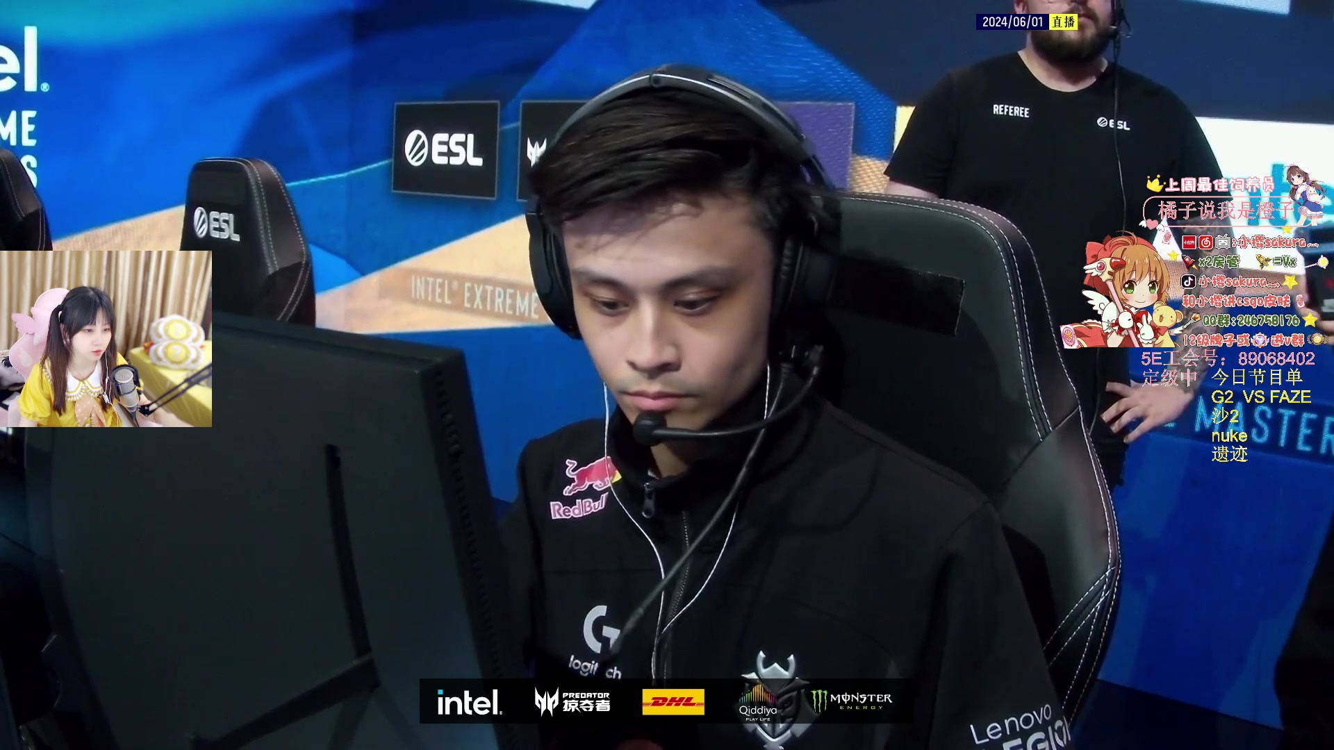 【2024-06-01 04点场】解说小樱sakura灬：【小樱】G2 VS FAZE淘汰赛