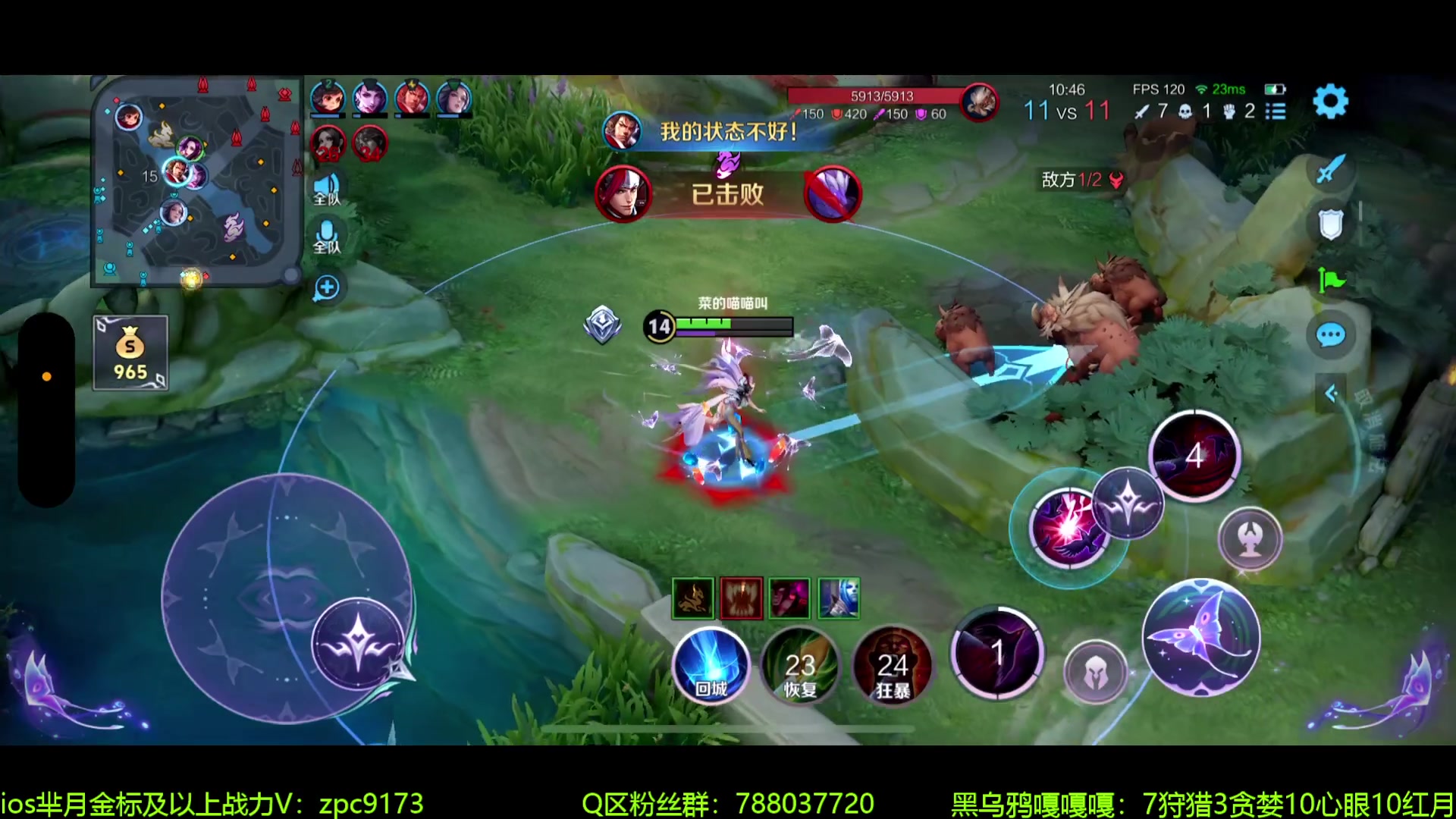 【2024-06-05 12点场】青鸾少年云天河：狂暴芈月制霸野区~