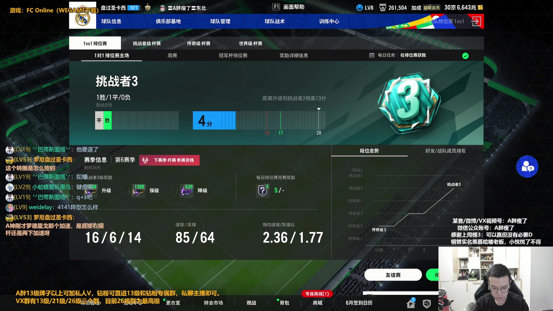 【2024-06-06 12点场】A胖瘦了：A胖~开卡/看号/踢球