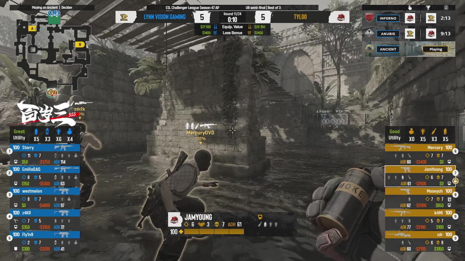 【2024-06-05 21点场】CSGO百岁三：Yalla Compass挑着看看