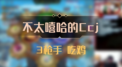 【不太嘻哈的Ccj】3枪手 吃鸡