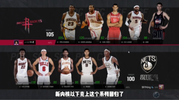 新内核下克上系列——饼干4100万阵容 VS 火箭套3.8亿阵容