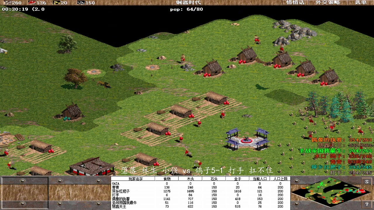 堕落 林生 小强 3vs 0鸽子5-1 打手 扛不住