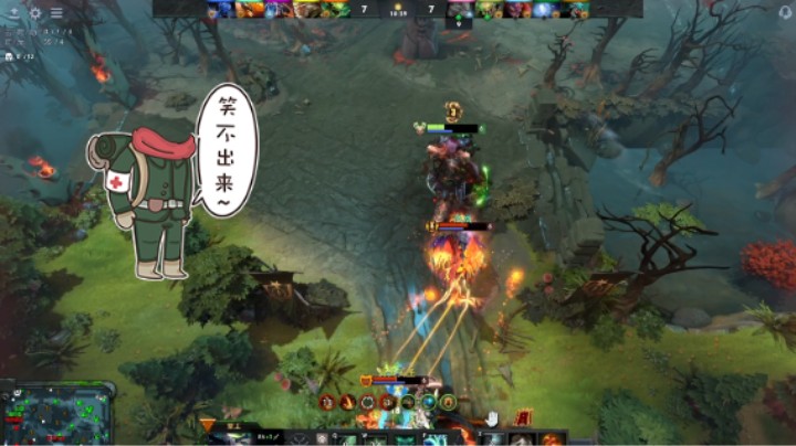 惨兮兮dota2三号位孽主大屁股败北