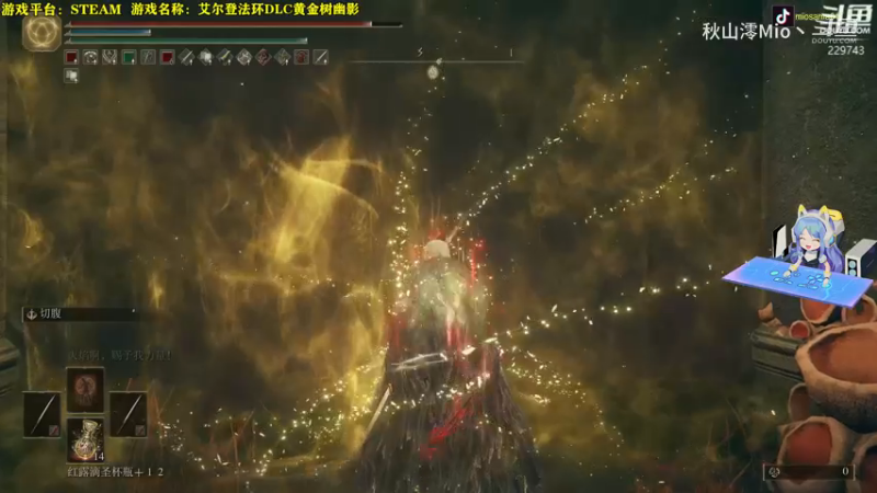 秋秋の艾尔登法环DLC黄金树幽影实况 BOSS花蕾少女罗密娜