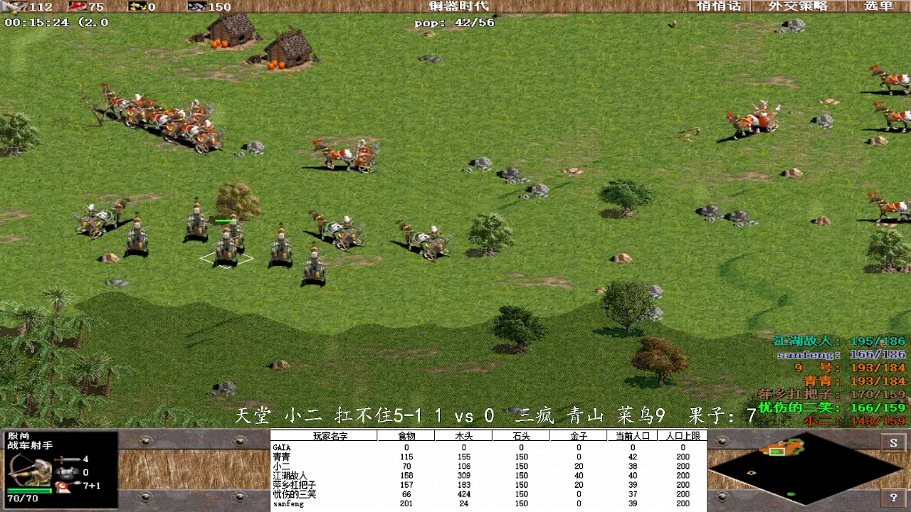 天堂 小二 扛不住5-1 2-3 三疯 青山 菜鸟9