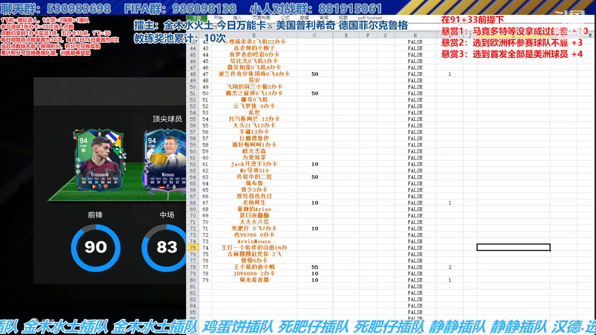 【2024-06-24 14点场】高老师爱足球：FC24征召选人，欧洲杯荣誉战，火车站！