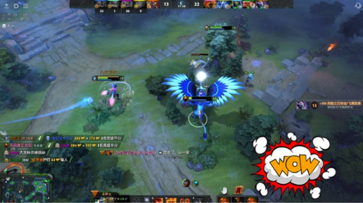 美滋滋DOTA2三号位龙骑士躺赢