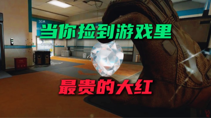 当你捡到游戏里最贵的大红！