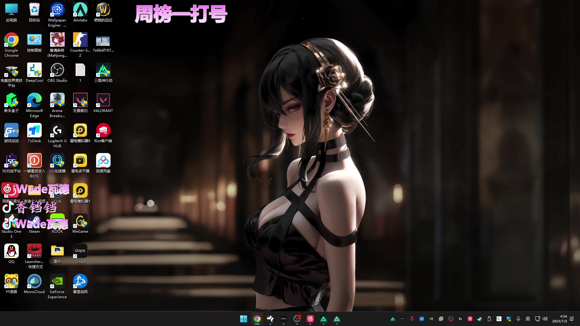 【2024-07-03 04点场】WadeOvO丶：周榜一打号 航天基地把200W