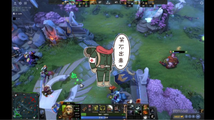 惨兮兮活久见DOTA2四号位屠夫帕吉遇见五号位流浪剑客sv斯温刷20分钟屌用没有稳稳败北