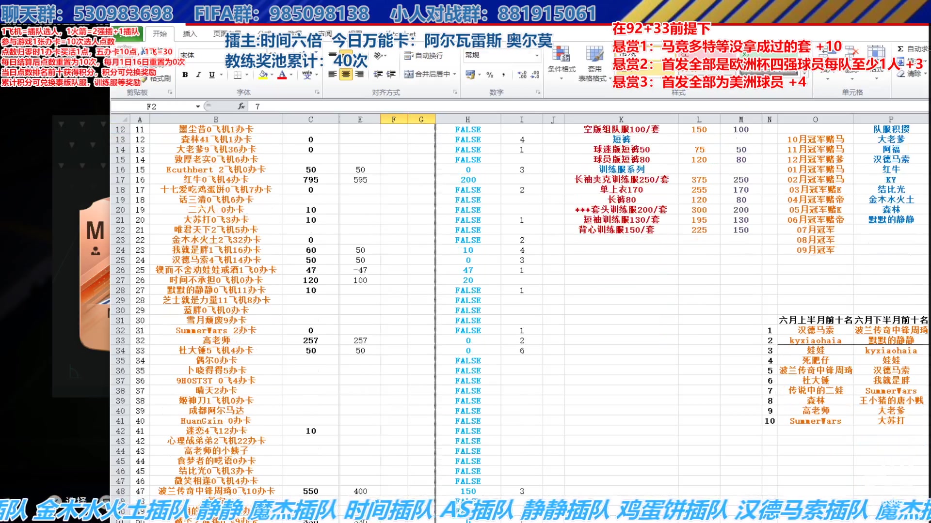 【2024-07-10 16点场】高老师爱足球：FC24征召选人，西班牙阿根廷进决赛~