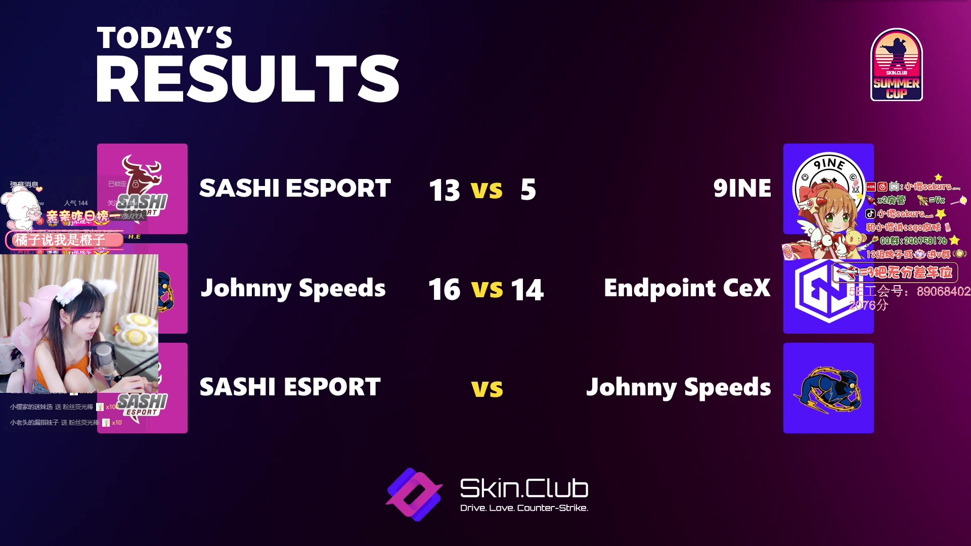 【2024-07-10 20点场】解说小樱sakura灬：【小樱】夏季杯JS VS Sashi