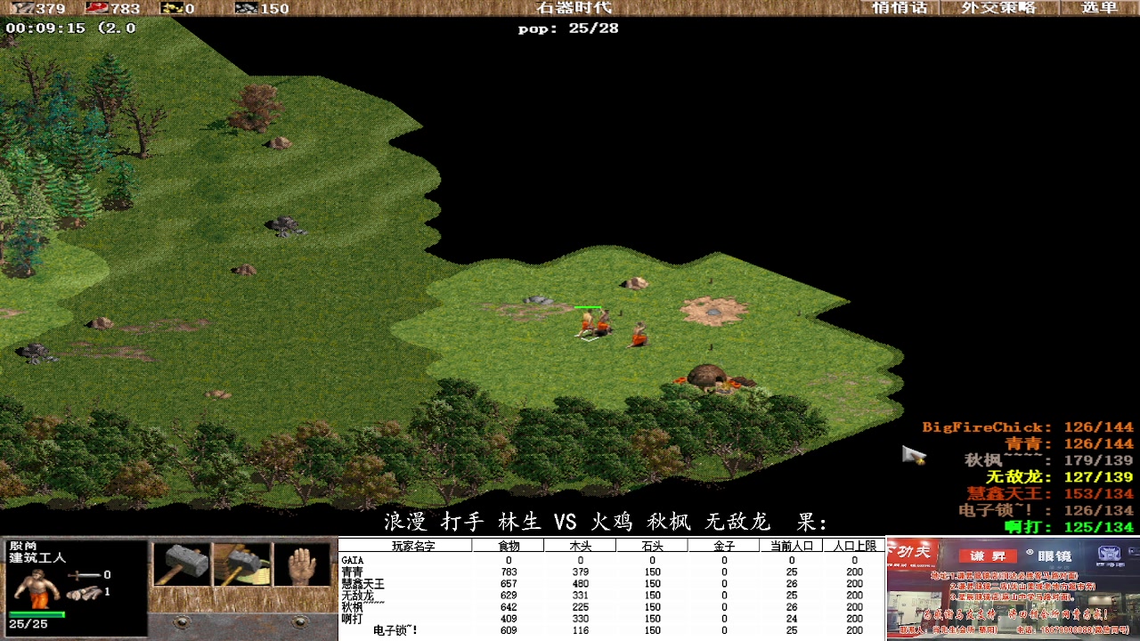 浪漫 打手 林生 3VS 1火鸡 秋枫 无敌龙