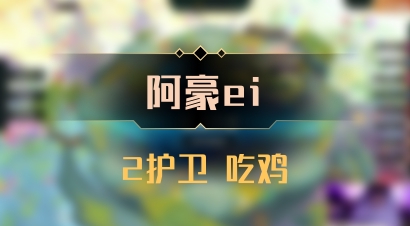 【阿豪ei】2护卫 吃鸡