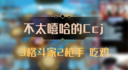 【不太嘻哈的Ccj】3格斗家2枪手 吃鸡