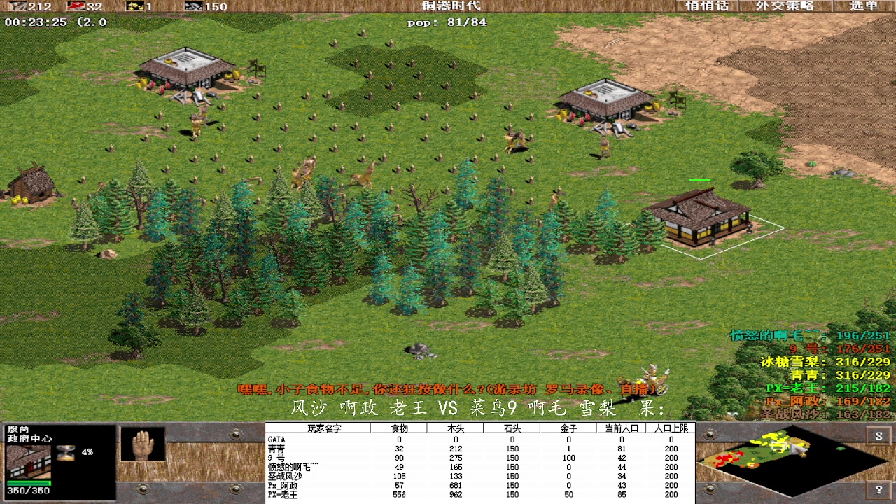 风沙 啊政 老王 VS 菜鸟9 啊毛 雪梨