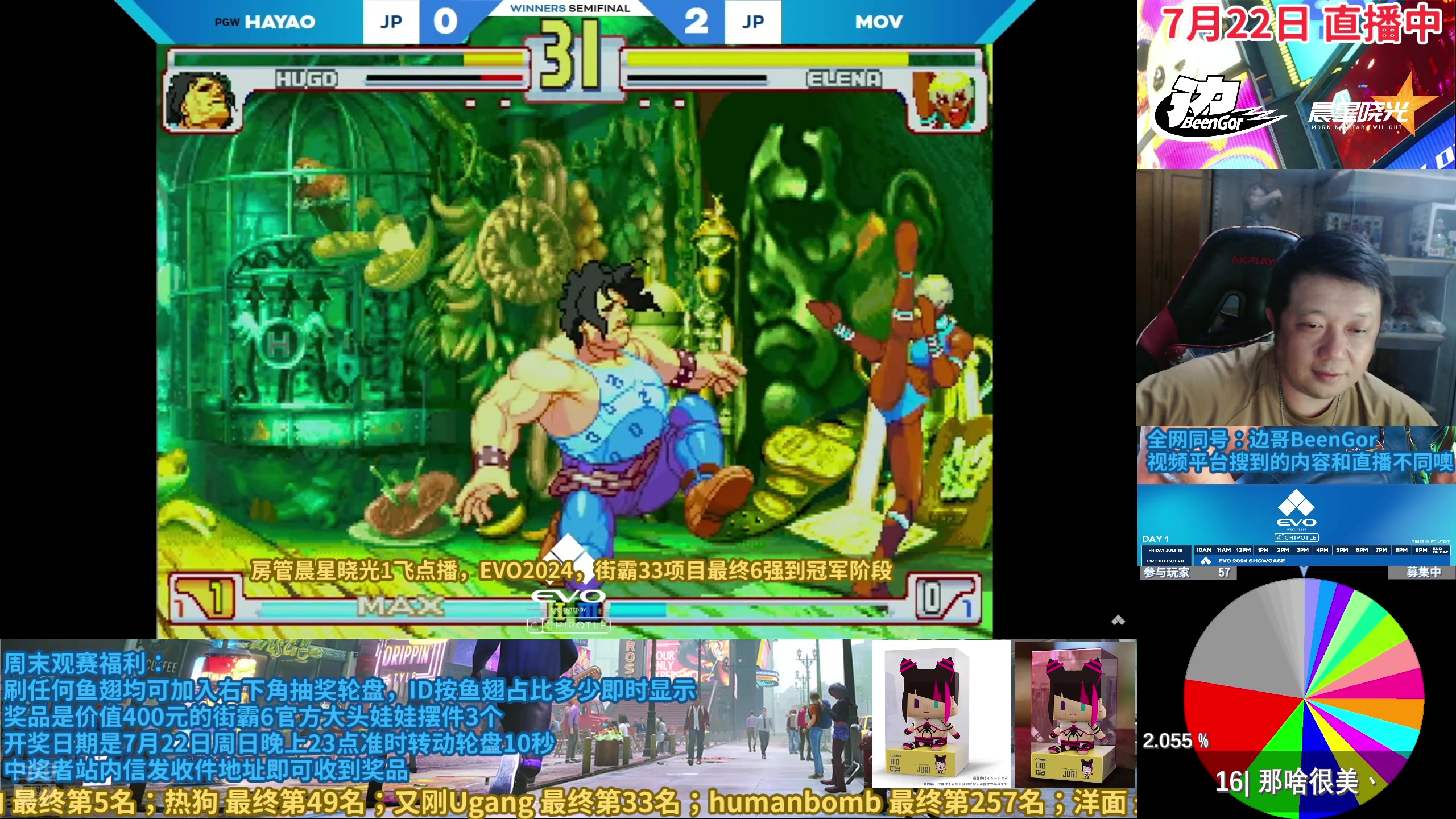 【2024-07-22 21点场】边哥BeenGor：EVO街霸复盘夜！先街霸6再街霸33！