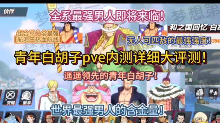 青年白胡子pve内测详细大评测！【航海王热血航线】