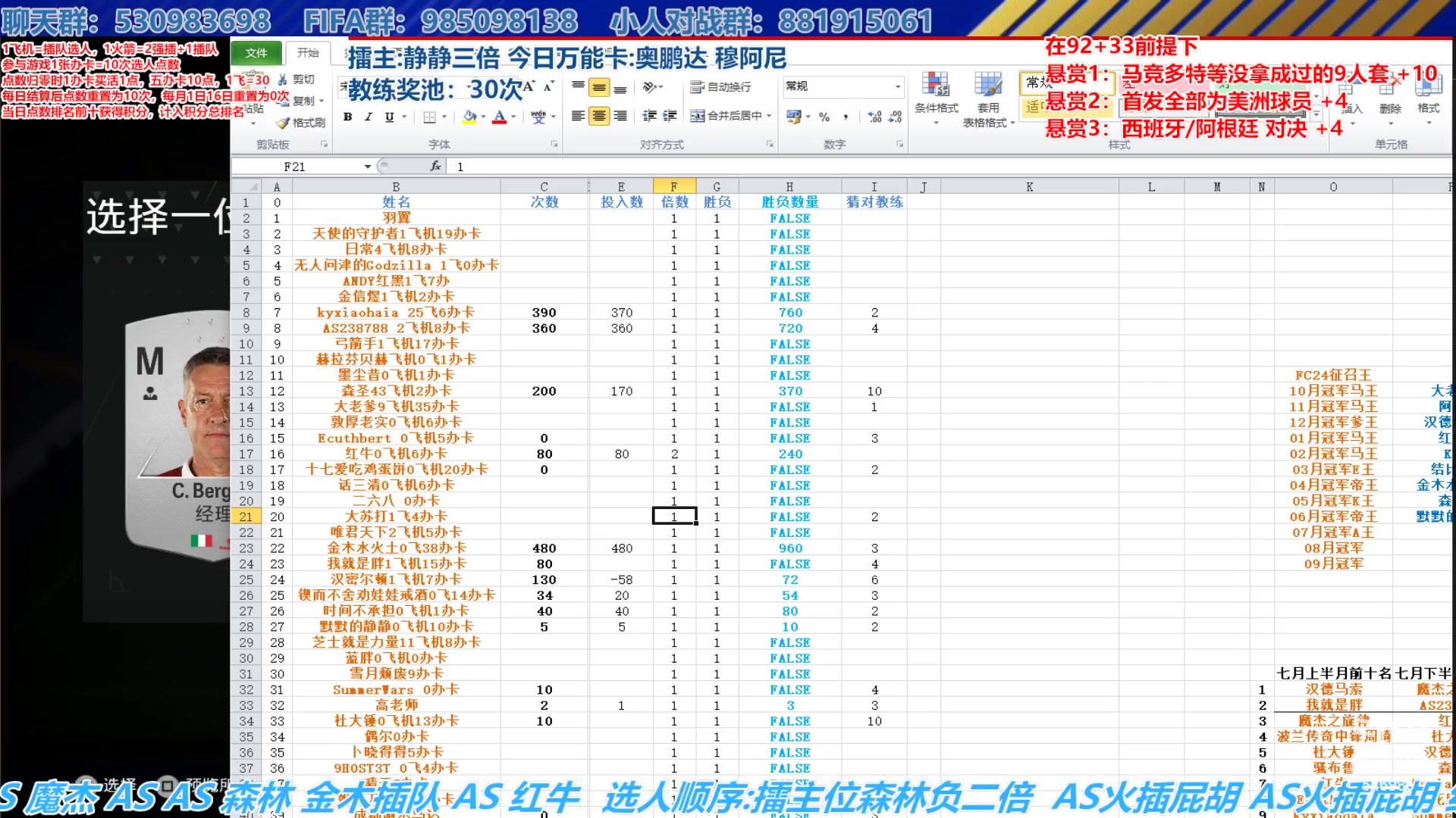 【2024-08-02 16点场】高老师爱足球：FC24征召选人，选秀球王奥鹏达！