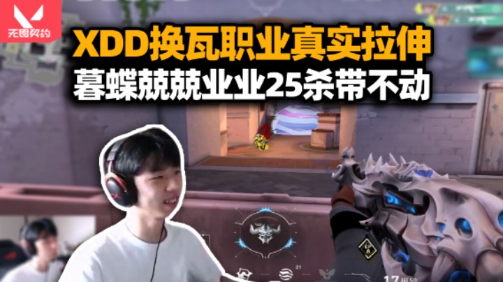好像真有用！XDD亚服单排换职业哥真实拉伸 暮蝶吃草挤奶25杀 不是你们配赢么？