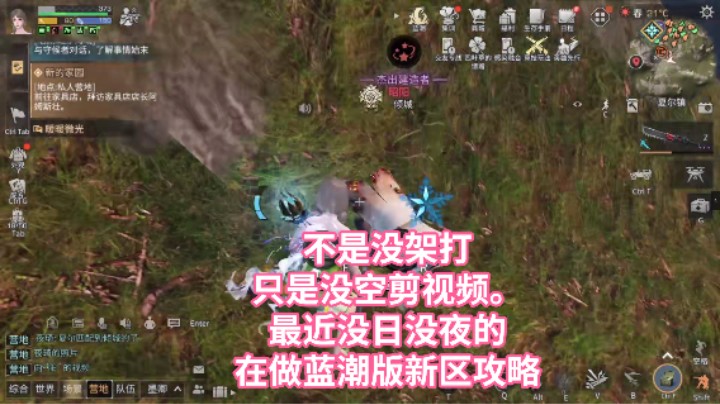 不是没架打只是没空剪视频。最近没日没夜的在做新版新区攻略