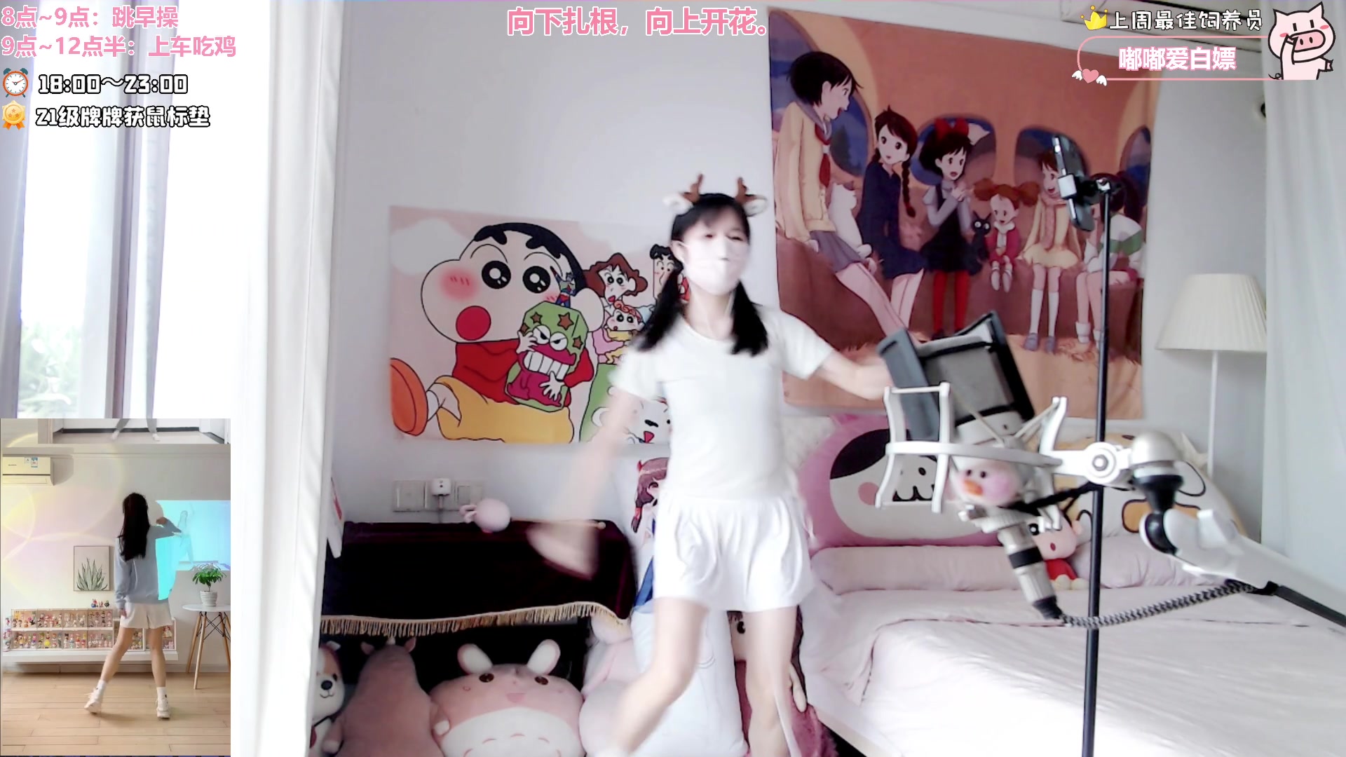 【2024-08-18 08点场】大聪明小小芳：【小奶团】早起跳操第342天~